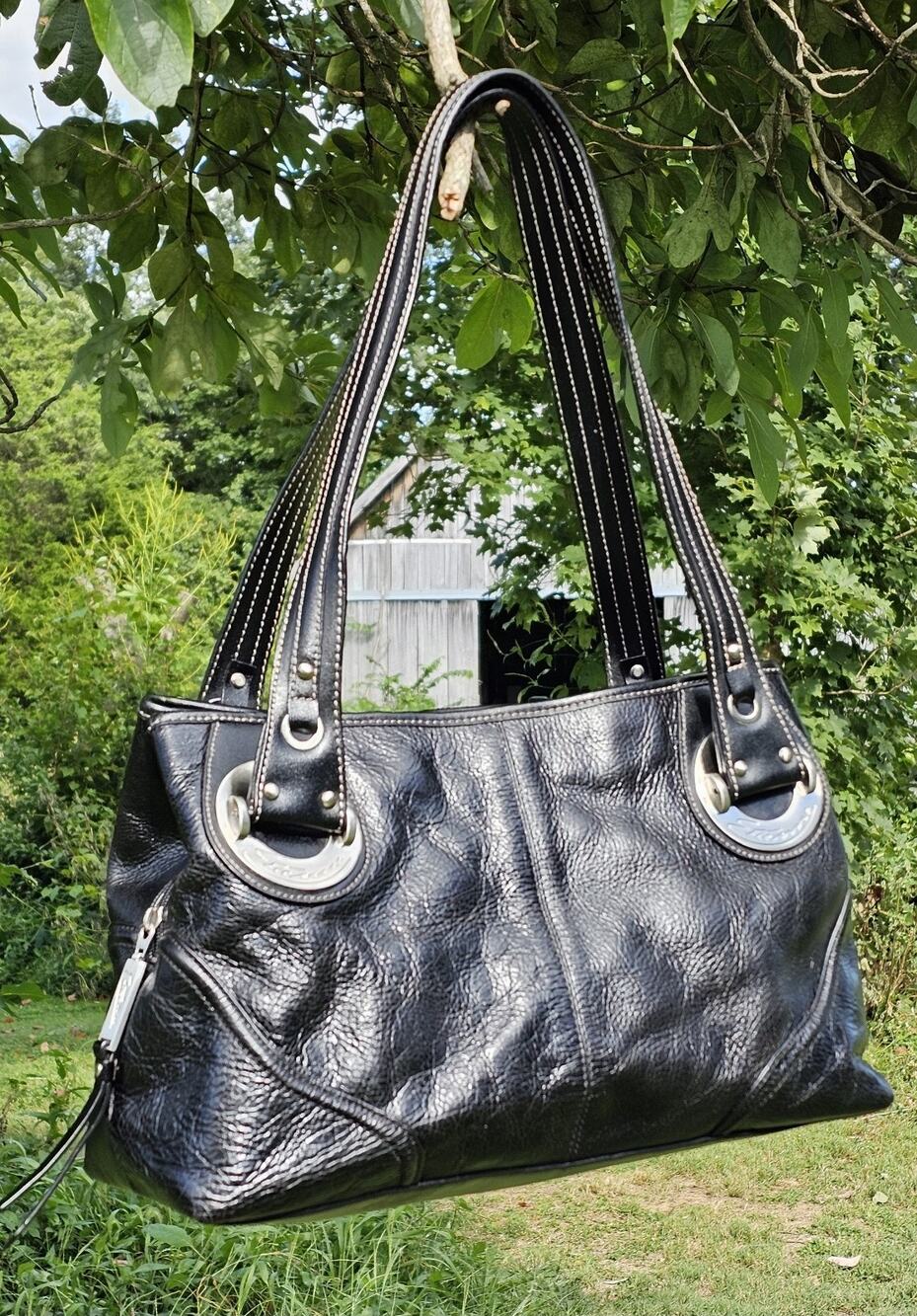 RARE ETIENNE AIGNER COLLECTION PRIVÉE Leather Satchel bag Limited Edition 80-90s
